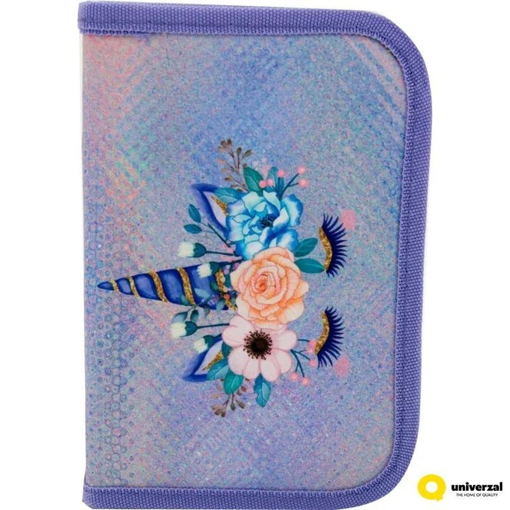 Penar Simplu, 2 Extensii, Echipat, 30 Piese, Mov, Unicorn