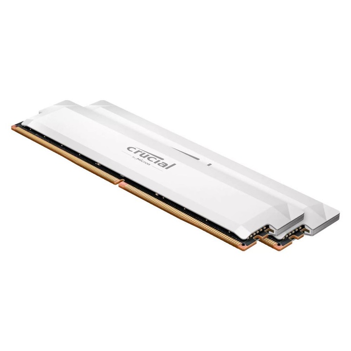 Memorie RAM Crucial 32GB DDR5 6400MHz Kit (2x16GB), Dual Channel, Alb