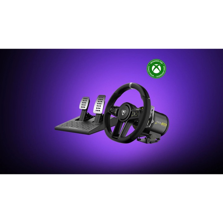 Volan de curse Turtle Beach VelocityOne Race KD3 cu pedale, negru, USB, PC/XBOX