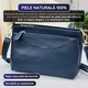 Geanta Dama Din Piele Naturala, IMODIX®, Casual, Compartimente Multiple, Dimensiuni 26x17.5x10 cm, Model 651, Albastra