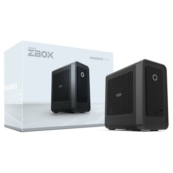 Desktop PC Zotac ZBOX Magnus EU27507TC, Intel Core Ultra 7-265, Nvidia GeForce RTX 5070 Ti 16GB, 271x126x249mm, Negru
