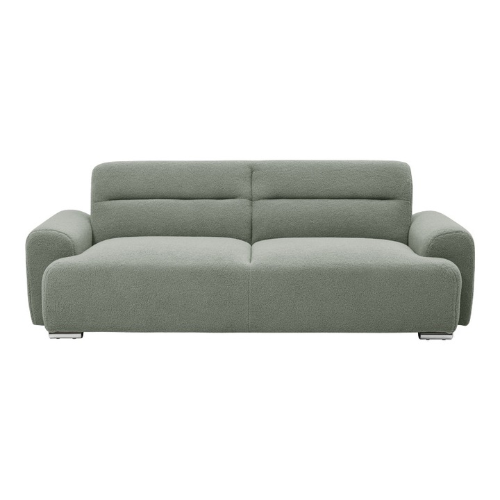 Canapea Extensibila 3 Locuri Harmonious, verde masliniu, 223.5x92x81 cm