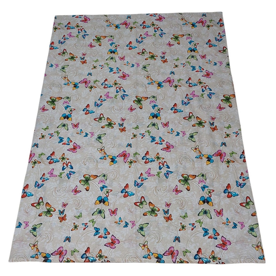Huse pilote 2 persoane - Husa pilota 180x200 cm, M006_Fluturi Bej, 2 Persoane, Albatex Home