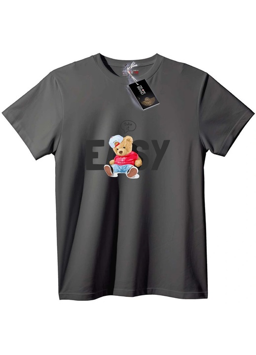Póló Plüssmackó Szórakozás és Relaxáció, Szürke
