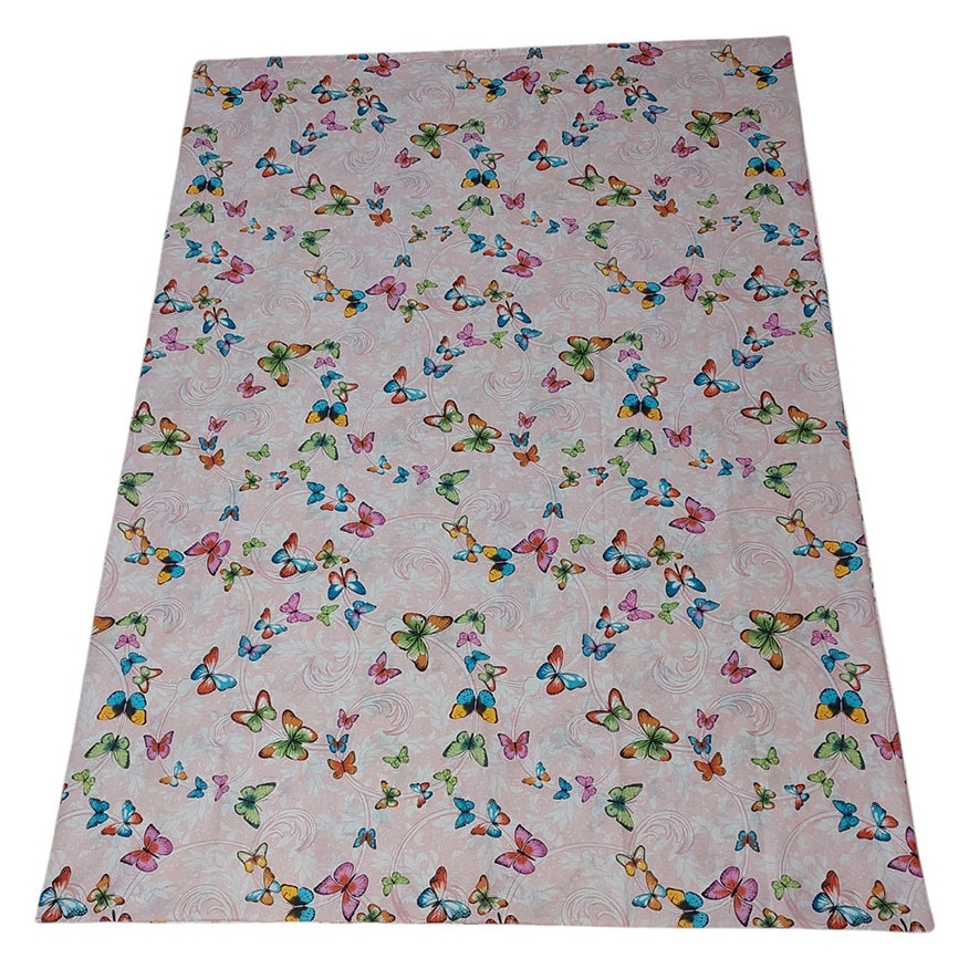 Lenjerii de pat - Husa pilota 130x190 cm, M006_Fluturi Roz, 1 Persoana, Albatex Home