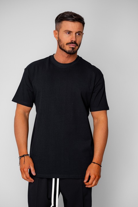 Tricou The One Heavy Oversized Premium Black 20446, Negru