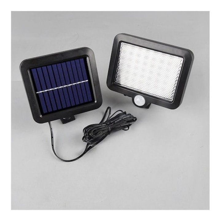 Lumina cu incarcare solara, 56 LED cu 1 grila pe inductie, montaj pe perete, OEM