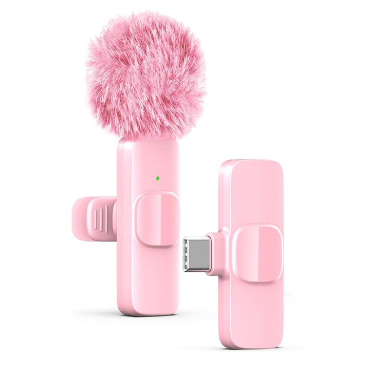 Lavaliera K9, Un microfon, Receptor cu Type-C, Roz