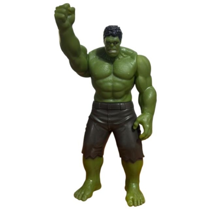 Фигурина Хълк, Отмъстителите Marvel, 26 см, Зелен