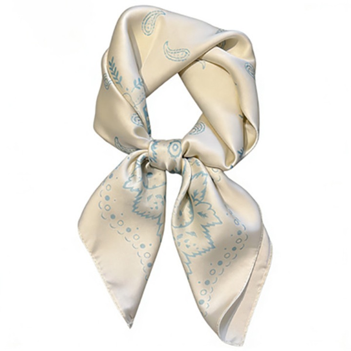 Fular femei 70x70cm, model floral modern, multicolor, pentru ocazii speciale