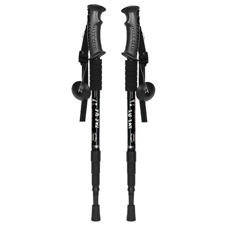 Bete trekking Sunvo, aluminiu, pliabile, amortizare soc, 20x43inch, set 2 bucati