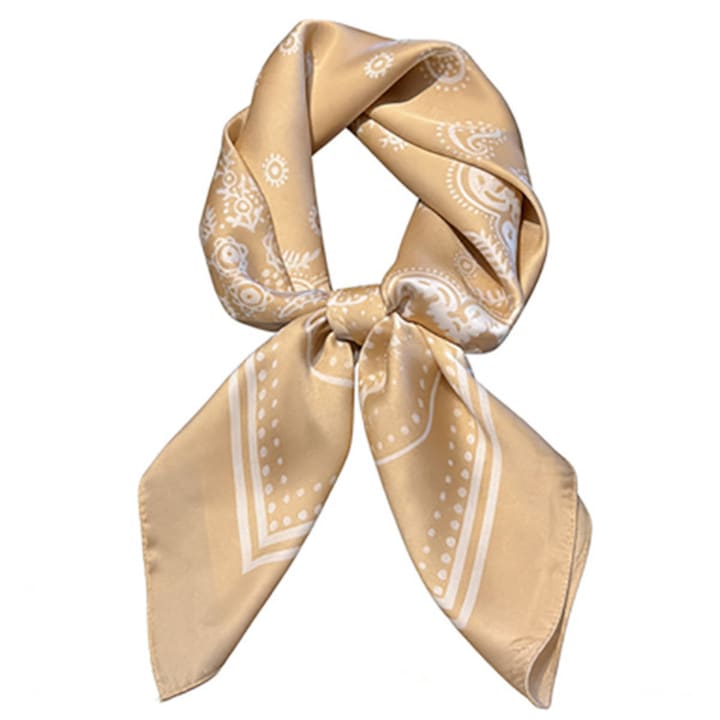 Fular de umar dama 70x70cm, model floral clasic, multicolor, accesoriu versatil