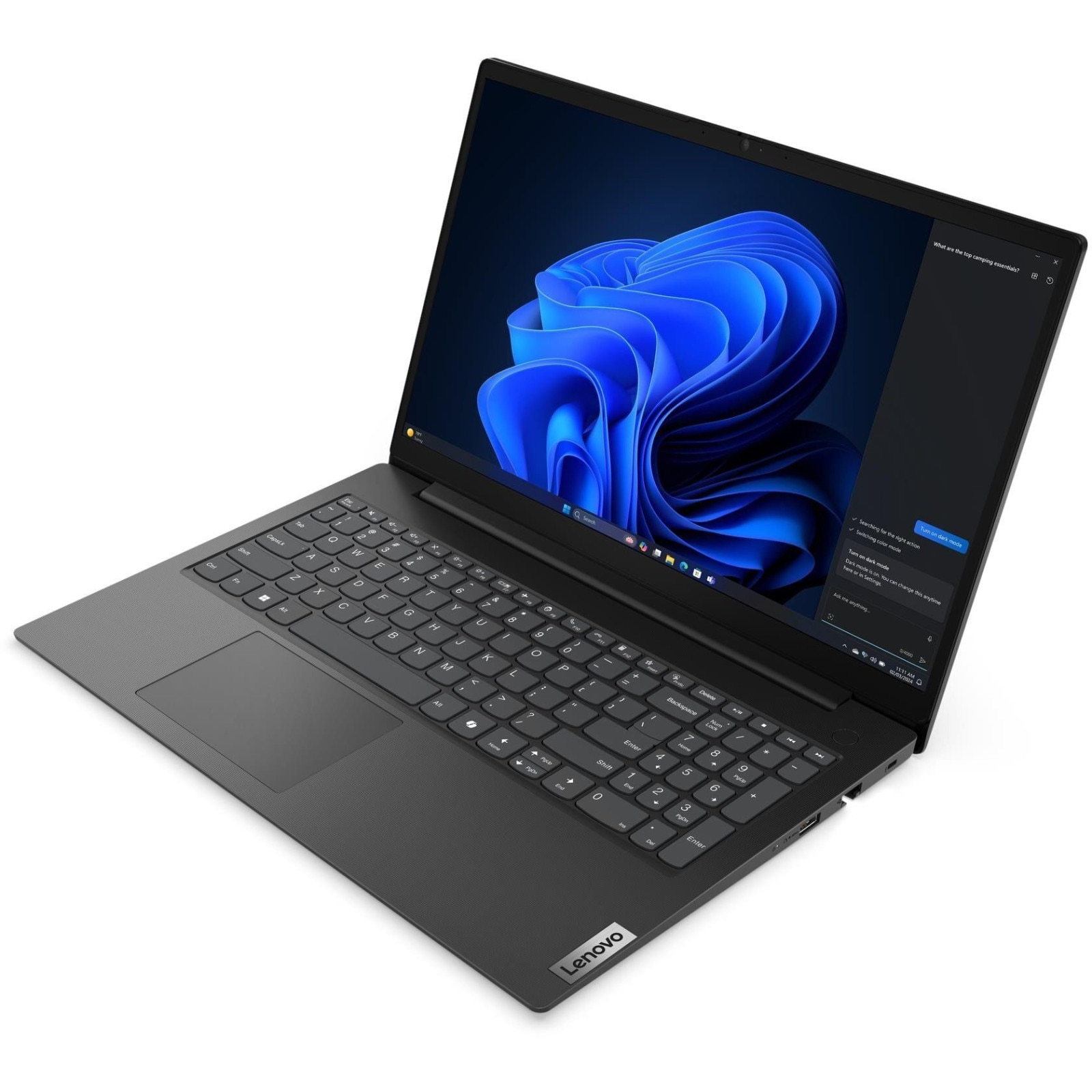 Laptop Lenovo V15 G5 IRL, 15.6" Full HD, Intel® Core™ i5 13420H pana la 4.6 GHz, 8 GB RAM DDR5 5200, 512 GB SSD, Intel® UHD Graphics, Windows 11 Pro, Business Black 512 GB