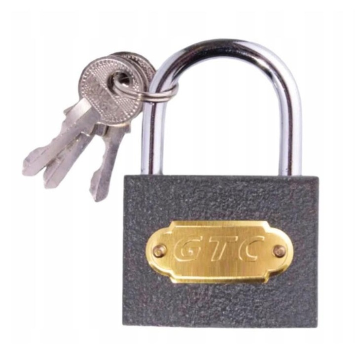 Set 4 x Lacat Gri, 50 mm, Feroneria