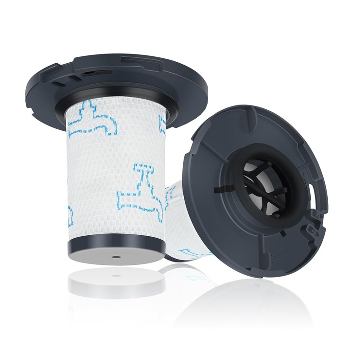 Filtru HEPA compatibil cu aspirator vertical Rowenta X-Force Flex, set 2 bucati, 94x106mm, reutilizabil, RH9877WO, RH9878WO, RH9879WO, RH9890WO, RH9898WO, RH98A8WO, RH98A9WO, RH98A7WO, RH98COWO, RH9958WO, RH9958WA, RH9959WO, RH9990WO