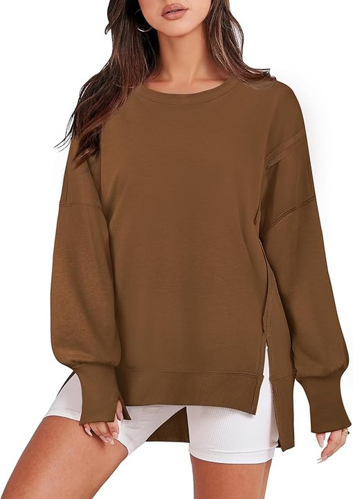 Bluza lejera pentru femei, pulover respirabil, maro S