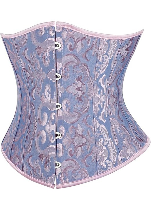 Corset modelator corporal pentru femei, Roz, XL