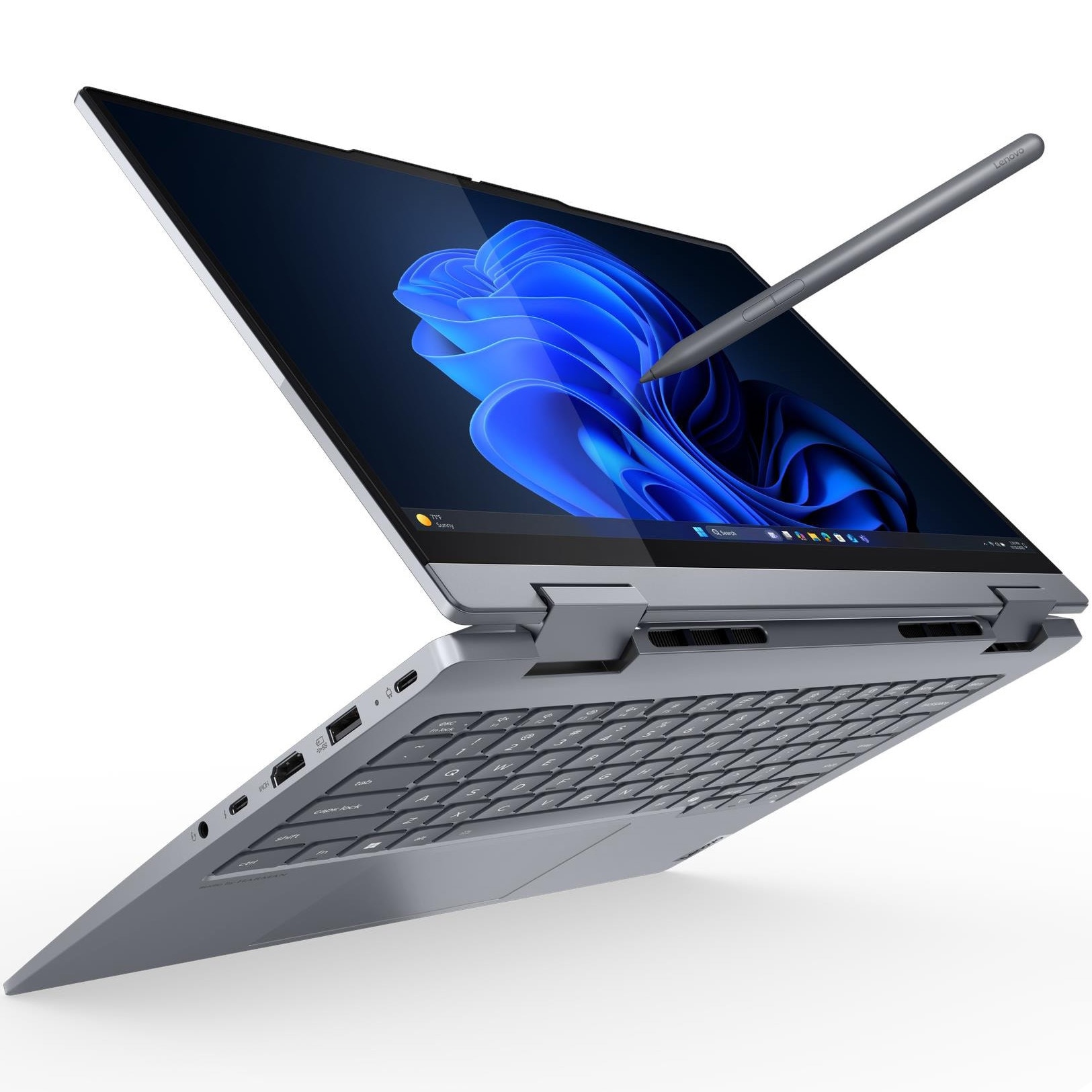 Laptop Lenovo ThinkBook 14 2-in-1 Gen 5 cu procesor Intel Core™ Ultra 7 255U pana la 5.20 GHz, 14" WUXGA IPS, Multi-touch, 16GB RAM, 512GB SSD, Intel® Graphics, Windows® 11 Pro