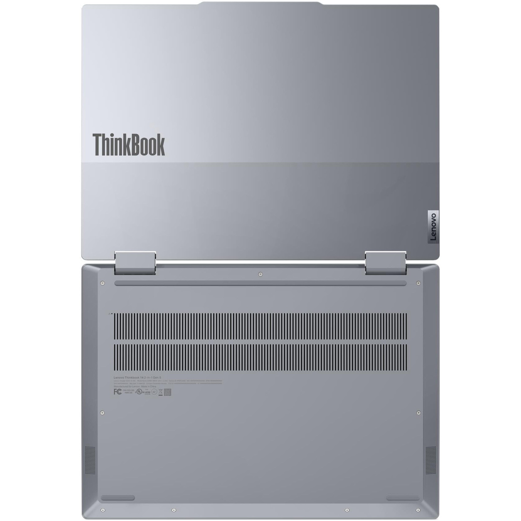 Laptop Lenovo ThinkBook 14 2-in-1 Gen 5 cu procesor Intel Core™ Ultra 7 255U pana la 5.20 GHz, 14" WUXGA IPS, Multi-touch, 16GB RAM, 512GB SSD, Intel® Graphics, Windows® 11 Pro