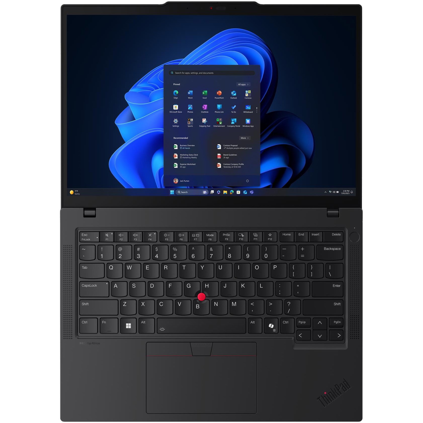 Laptop Lenovo ThinkPad T14 Gen 6 cu procesor Intel Core™ Ultra 7
