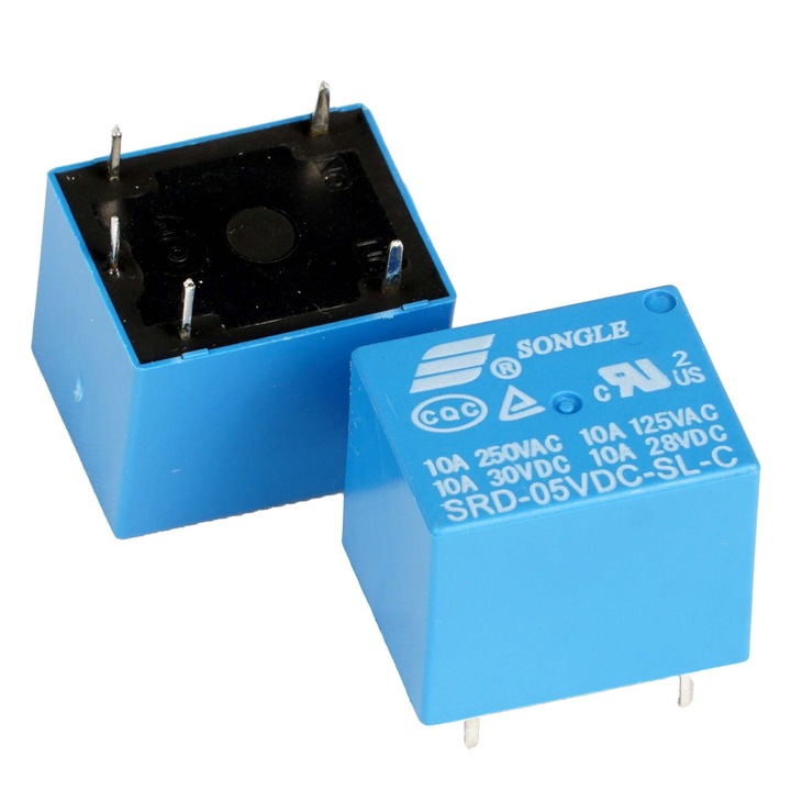 Modul releu Elektroweb, SRD-05VDC-SL-C, 5 pini, 10A, 5V, 19x15x15mm