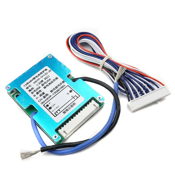 Modul BMS 13S 20A Elektroweb pentru celule Li-Ion, protecție supracurent, compact, 70x52x8, 5mm