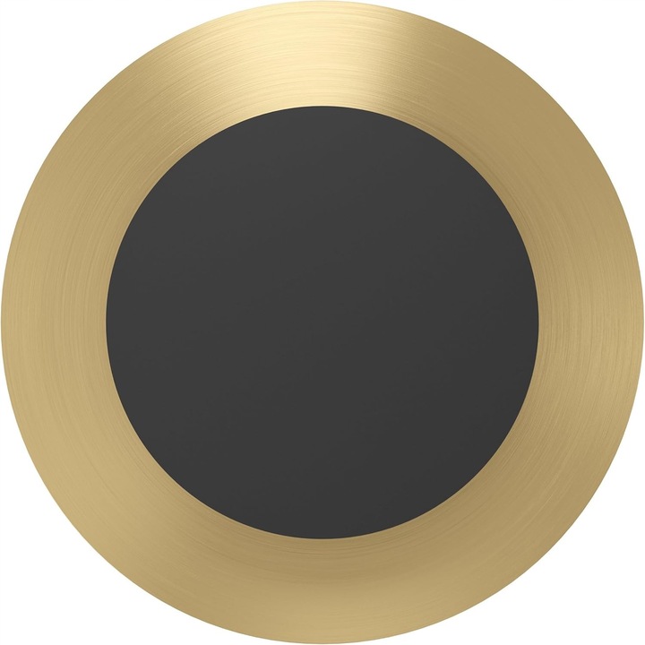 Aplica LED, design modern, negru si auriu, 24x6cm