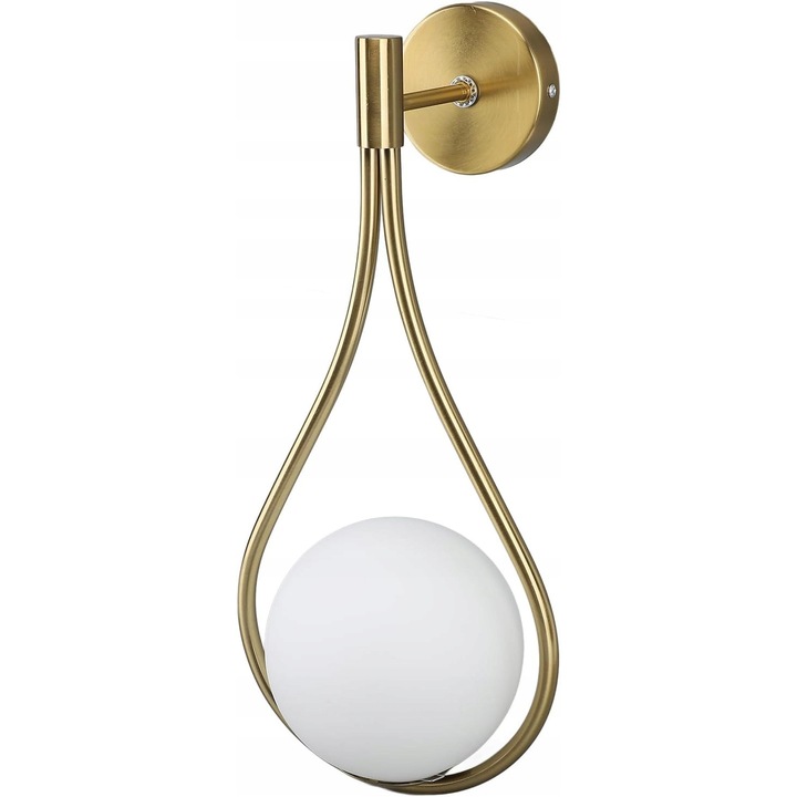 Аплик KINIET, модерен дизайн, златист, 45см, включен комплект