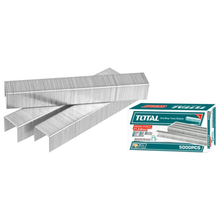 Capse GA20, Total, 6 mm, set 5000 buc, otel galavanizat