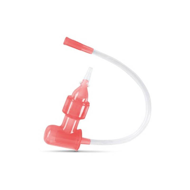 Aspirator nazal manual pentru bebelusi, Lorelli, curatare delicata si eficienta, 0 luni+, Shell Pink