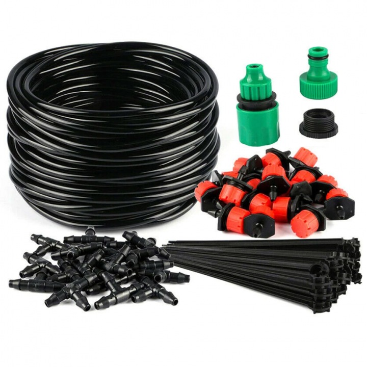 Sistem de irigare prin picurare, pentru gradina 5 metri / 21 buc