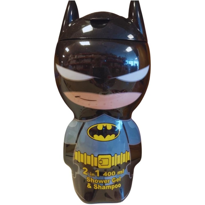 Gel de dus si Sampon, 2 in 1, Figurina 2D Batman, 400 ml, Air Val
