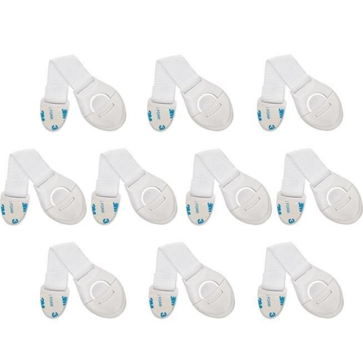 Incuietoare de siguranta pentru dulap - Alb / 10buc