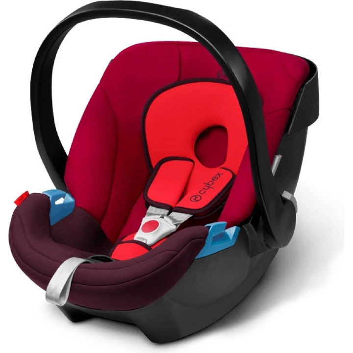 Scoica auto copii Cybex, Aton, rosu/visiniu, i-Size, 0-13 kg