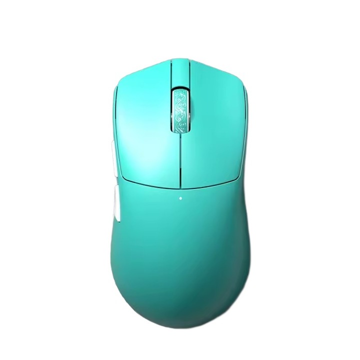 Геймърска мишка Incott, сензор PixArt PAW3395, 32000 DPI, цвят циан, 127x66x40мм