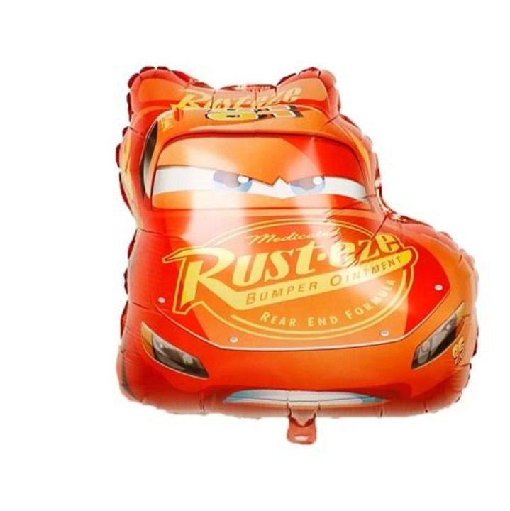 Balon folie Cars rosu, 60 cm, Decor Petrecere Copii, Folie Rezistenta, Umflare Aer sau Heliu, WOW Shop