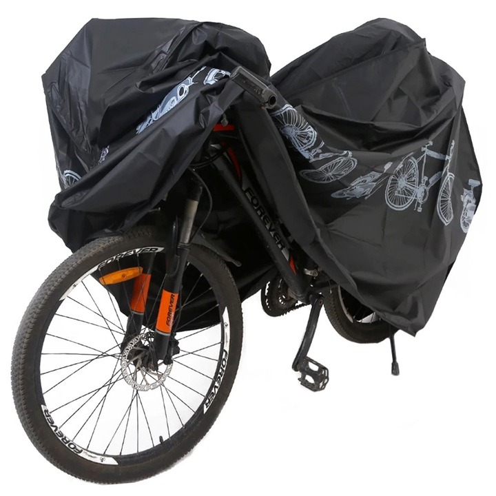 Защитен калъф за велосипед, Optim Solution, водоустойчив, XL, 100x210см, черен