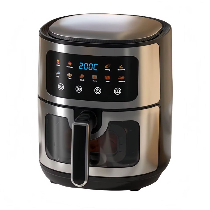 Friteuza electrica putere 2500W capacitate 6L otel inoxidabil