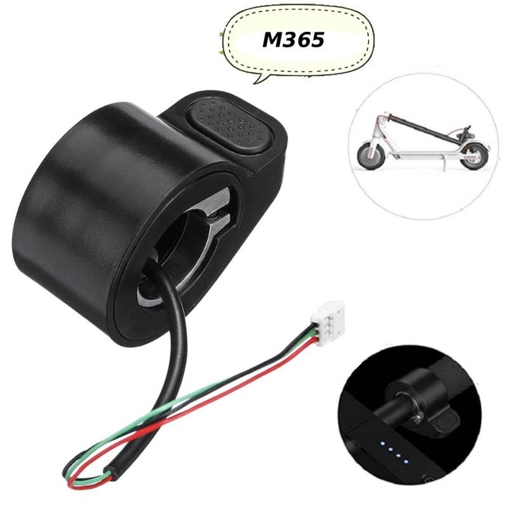 Maneta de acceleratie pentru trotineta electrica, piesa de schimb pentru acceleratia cu degetul mare pentru trotineta electrica, potrivita pentru trotinete electrice M365/G30/Pro 1S
