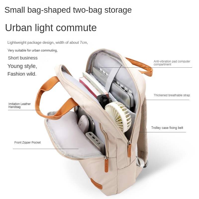 Geanta pentru laptop, nailon, protectie airbag, unisex, 13, 3-16 inch, design compartimentat, ergonomica, impermeabila si respirabila, culoare kaki