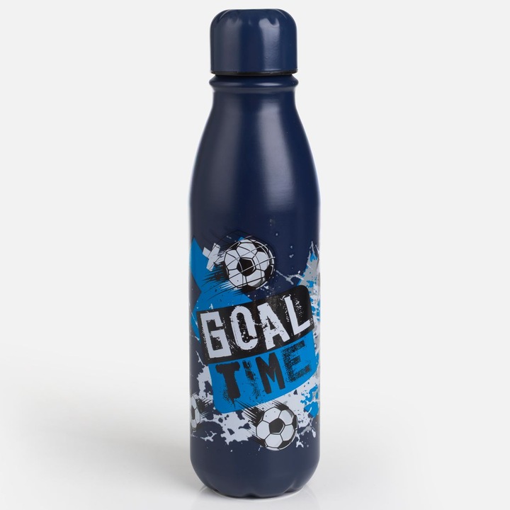 Termosz, 500 ml, alumínium palack, futball