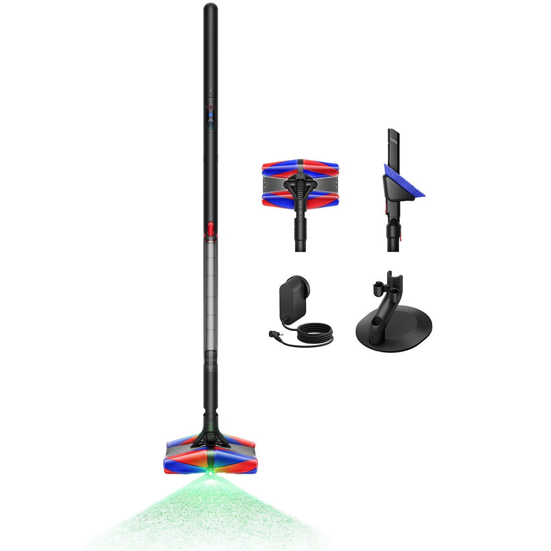 Aspirator vertical Dyson PencilVac Fluffycones, motor Hyperdymium, design ultra-subțire, capat de curățare cu LED, 95mm