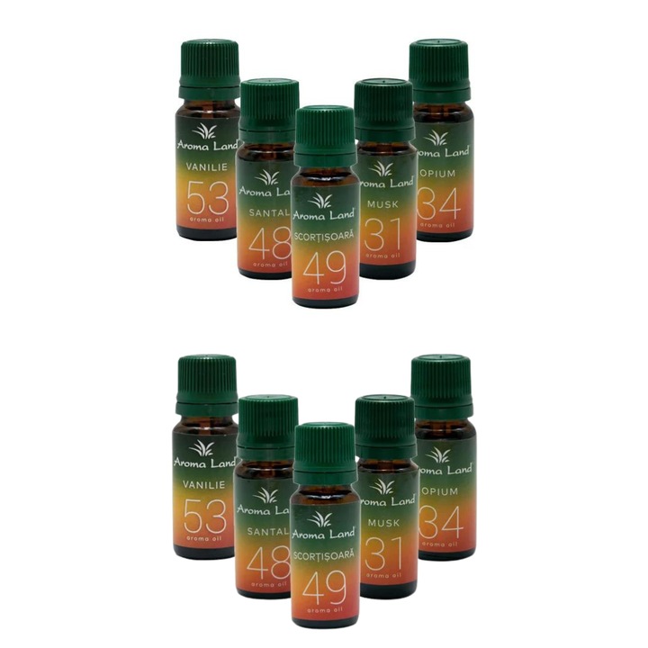 Uleiuri Orientale Duo Pack, Pachet 2 Seturi Aromaterapie, Aroma Land