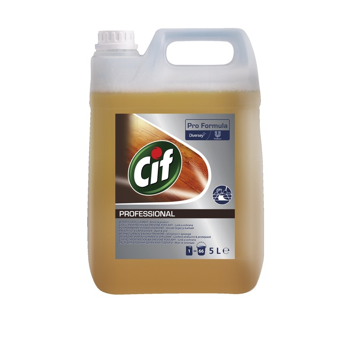 CIF Professional Wood Floor Cleaner – Detergent pentru Pardoseli din Lemn 5 L