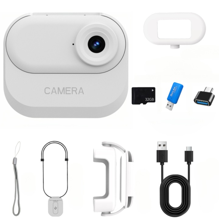 Camera video portabila HD pentru sport, marca Generic, dimensiune compacta, 7.2 Mpx. Se poate purta la gat sau prinde pe cozoroc, pentru a inregistra viata oriunde, 60g