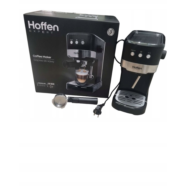 Espressor HOFFEN EXPERT 20 bar, 1100 W, spumanta de lapte, 1,25 L
