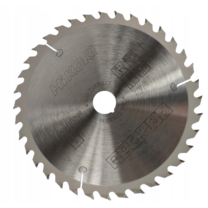 Pila circulara HiKOKI 165mm, 36 dinti, 1,8mm latime taiere, 1,2mm grosime