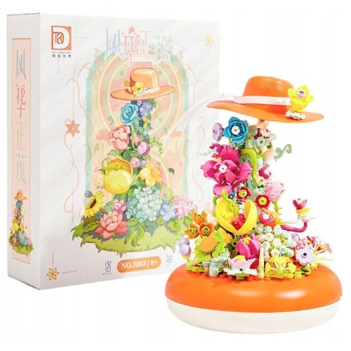 Set de constructie, Klocki, flori, 400 elemente, multicolor, 850g