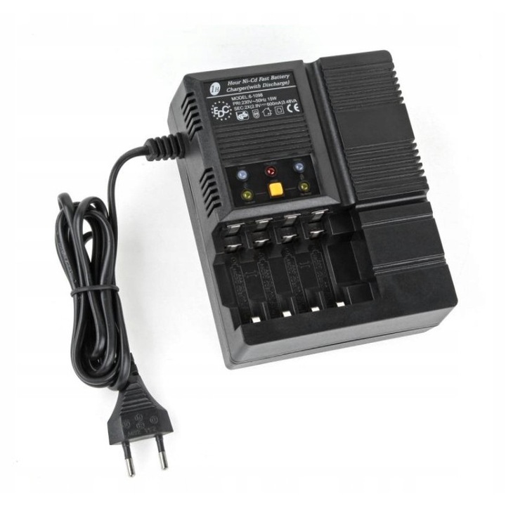 Incarcator baterii NiMH, NiCd AA/AAA, 2/4 baterii simultan, detectie baterii necorespunzatoare, 6-1098