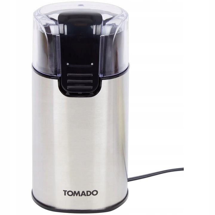 Tomado 150W elektromos kávédaráló, rozsdamentes acél, 60g kapacitás, kávéhoz és fűszerekhez